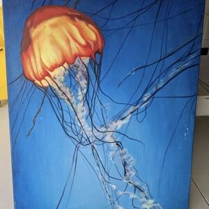 Vibrant Jellyfish Canvas Art